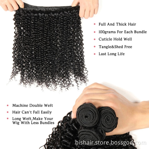 10A Hot Selling Great Quality Full Cuticle Aligned Raw Hair, 12A Raw Cambodian Deep Curly Human Hair Bundles 10"-30" Can Be Dye